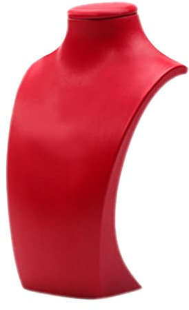 SM SunniMix Halskette Display Schwarzer Halskette Schmuck Display Schmuck Halter Schmuckständer Halskettehalter Schmuckbüste, 3 Größe Verfügabr, Rot 12,5x23cm, Andere