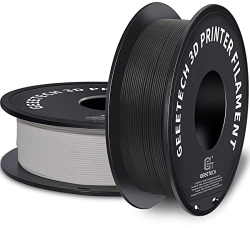 GEEETECH PLA 1,75 mm, 3D-Drucker Matte pla Filament, Schwarz und Weiß