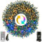 Lichterkette Außen 30M 300 LED Warmweiß & Bunt Lichterkette Weihnachtsbaum mit Fernbedienung Timer Merkfunktion, 11 Modi Weihnachtsbeleuchtung für Balkon Garten Party Hochzeit Weihnachtsdeko