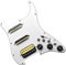 Perfeclan Guitar Loaded Pickguard ersetzt robustes, langlebiges Weiß für E-Gitarren-Zubehör, mit Schalter