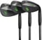 BombTech Premium Golf Wedge Set - 52, 56, 60 Degrees - Max Groove for Increased Spin - Black Wedges (Black)