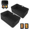 Fousenuk 2 Pezzo Cestino per Friggitrice ad Aria, Riutilizzabile Teglia in Silicone per Friggitrice ad Aria, Rettangolare Air Fryer Contenitori Accessori, Cestello per Airfryer, Microonde, Forno