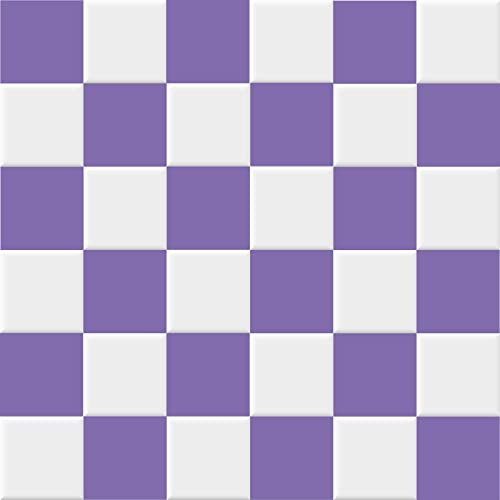 INDIGOS Fliesenaufkleber Fliesen matt - Lavendel - 9,5x9,5cm - Wandfliese Aufkleber - Klebefliesen für Wand - Stickerfliesen Küche, Bad, WC, Bordüre Fliesenspiegel renovieren überkleben