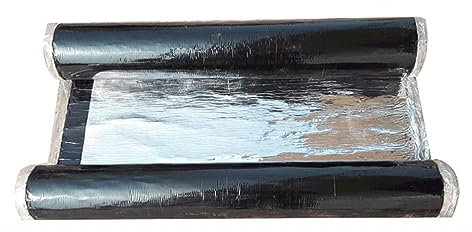 X1NGFU Selbstklebendes Bitumenband,Wasserdichtes Aluminium-Klebeband Bitumen Aluband Reparaturband Dichtband,Wetterfest Dachfolie Butylband,Für Rohr/Dachleck/Fensterabdichtung (0.3x1m)