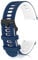 Amaxiu Silicone Watch Bands Quick Release Sport Watchbands Universal Replacement Watch Straps for Men Women, Black Buckle(Blue White, 22mm)