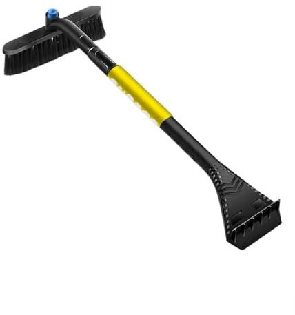 LADYG Pala da Neve Raschietto Ghiaccio E Neve Spazzaneve Auto Pala Neve Allungabile con Rotazione A 360 Gradi Impugnatura in Schiuma Spazzola Neve Forniture Badile Neve