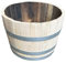 Barrica Grande Exterior - Macetero Alto Decorativo - Barril 150 Litros (Natural)