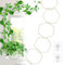 20 Stück Kettenspalier für Kletterpflanzen, Kettenspalier, hängende Gartenkette, Rankgitter, Pflanzen, Edelstahlkette, Rankgitter für Kletterpflanzen, drinnen und draußen (Gold)