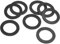PATIKIL M31 Joint Plat En Caoutchouc, 8 Pièces 31mm Diamètre Intérieur 45mm Diamètre Extérieur 3.5mm Épaisseur Joint D'étanchéité Espaceur Pour Robinet Tuyau Raccordement Boulon, Noir