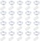 BROTOU LED String Lights, 2M 20 LED Battery Operated Fairy Lights, Waterproof Silver Plated Copper Wire Lights for in/Outdoor Decor, Christmas, Halloween, Valentine, Birthday (Cold White, 20 Pack)