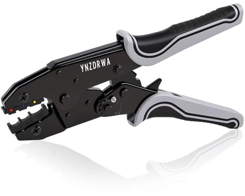 Crimpzange für Schrumpfverbinder, Ratschen-Drahtklemmen-Crimper | YNZDRWA Upgraded Wire Crimper Tool Crimpzange Ratschenklemme Crimper für 10 bis 22 AWG Draht