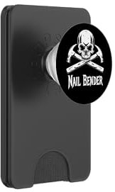 Nail Bender Skull Crossbones Hammers Carpenter Construction PopSockets PopWallet for MagSafe