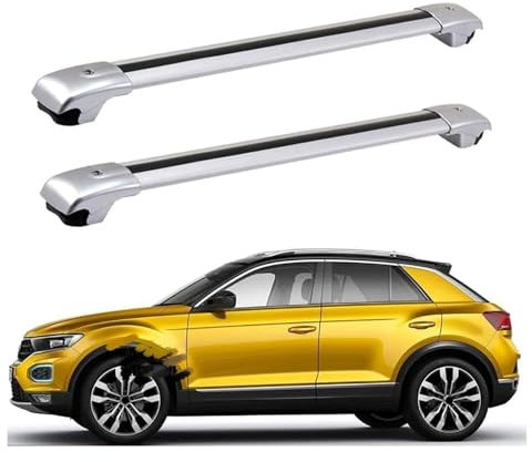 XPZBTV Dachgepäckträger-Querträger kompatibel für VW T-ROC 2018 2019, Dachreling-Querträger, Dachgepäckträger