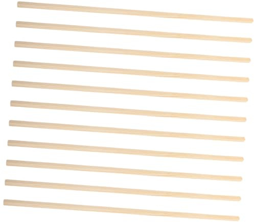 DOITOOL Set 10 Pezzi Listelli in Legno per Modanature Finestre, Triangolari 8mm X 50cm, Decorazioni per Interni ed Esterni, Design Delicato e Facile Installazione