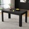 Merax Table à manger rectangulaire en bois - Table de cuisine moderne pour salon et salle à manger - 116 x 65 x 75 cm (L x l x H) - Noir