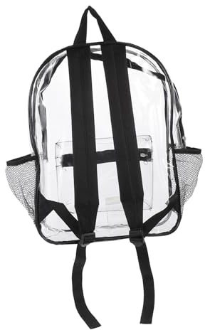 Baluue Transparenter Pvc Rucksack Schulrucksack Großer Organizer Gelee Rucksack Für Schule Reise Alltag