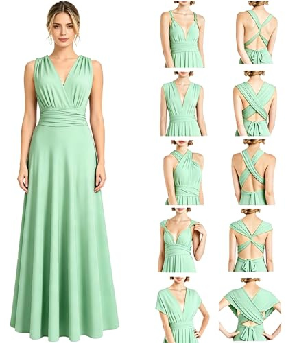 Neteson Mujer Vestido de Noche Largos Elegante Vestido Invitada Boda Fiesta