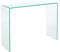 invicta INTERIOR Extravaganter Glas Konsolentisch FANTOME 100cm transparent Schreibtisch Ganzglastisch