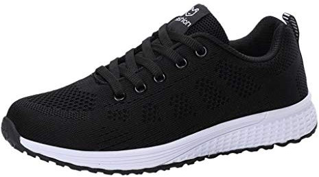 Chaussures de Sport Running Basket Femme Course Trail Entraînement Fitness Tennis Respirantes Antidérapant Chaussure à Lacets Sneakers Chaussures de Course Chaussures de Casual