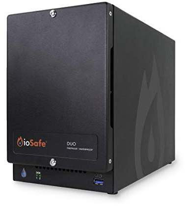 ioSafe Duo RAID 1 USB 3.2 - Hard disk da scrivania impermeabile e ignifugo 8TB (2x4TB)