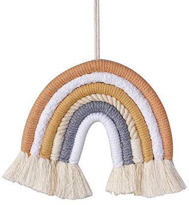 Shiwaki Regenbogen gewebte Tapisserie Ornament Regenbogen Wandbeh?nge für Wohnkultur, Geburtstag Muttertag Party, Duschraum Ornament Geschenk (Koffer)