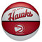 Wilson Mini-Basketball TEAM RETRO, ATLANTA HAWKS, Outdoor, Gummi, Größe: MINI