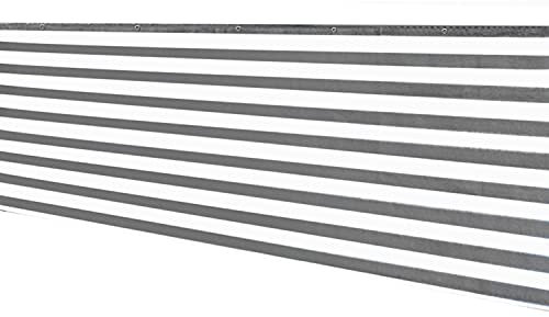 Balkon Sichtschutz - 5 Meter - 90 cm hoch - Balkonverkleidung grau weiß - Balkon Bespannung atmungsaktiv
