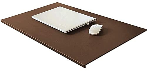 Wangle Schreibtischmatte, PU-Leder, 90X40cm, Braun