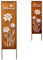 Cepewa Gartenstecker Rusty Willkommen LED Beleuchtung│ warmweiß H120cm Dekor │Gartendekoration Aufsteller Stahlblechplatte Sichtschutz (1 x Gartenstecker Willkommen 120cm)