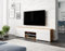 PIASKI Meuble TV Lowboard Carrera 180 cm Meuble TV différentes couleurs sans éclairage LED (Wotan/Blanc brillant)
