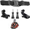 Lupholue Vented Helmet Strap Holder Mountain Cycling Mount for GoPro Hero 13, 12, 11, 10, 9, 8, 7, (2018), 6 5, Hero Black, Session, Xiaomi Yi, SJCAM, Campark
