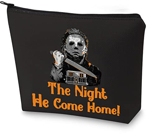 WZMPA Kosmetiktasche mit Horrorfilm-Motiv, Killer-Fans, Geschenke The Night He Came, Horror-Tasche mit Reißverschluss für Horrorfilm-Liebhaber (The Night Came Home), The Night Came Home, Passform