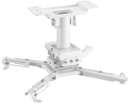 KIMEX 052-3000 Deckenhalterung Beamer, Höhe 25 cm, Weiß