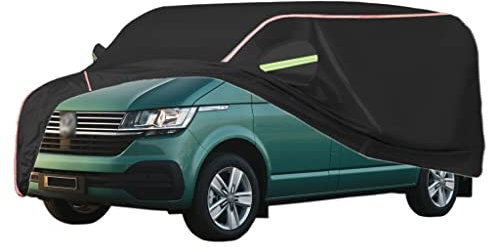Autoabdeckung Für VW T3,T4,T5,T6 Wohnmobil Abdeckung,Outdoor-Autoabdeckung, Regen- Und Winddicht, Mit Seitlichen Türreißverschlüssen. (Size : T6)
