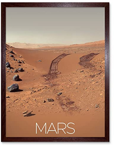 Artery8 NASA Our Solar System Mars Rover Planet Surface Image Art Print Framed Poster Wall Decor 12x16 inch