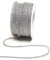 s.dekoda Kordel 50m x 2mm Silber Lurex Drehkordel Dekoband Kordelband Kordelschnur