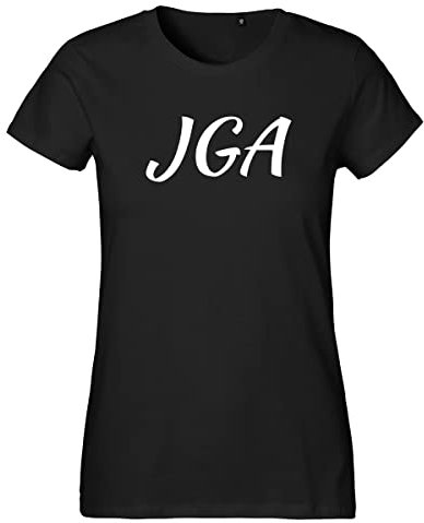 Huuraa Damen T-Shirt JGA Junggesellenabschied Bio Baumwolle Fairtrade Oberteil Größe XL mit Motiv für die Party vor der Hochzeit Geschenk Idee für Freunde und Familie
