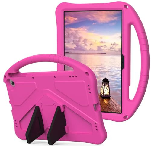 Custodia per tablet per Google Pixel 11 pollici 2023 Cover protettiva per bambini leggera antiurto con manico supporto tablet, rosa
