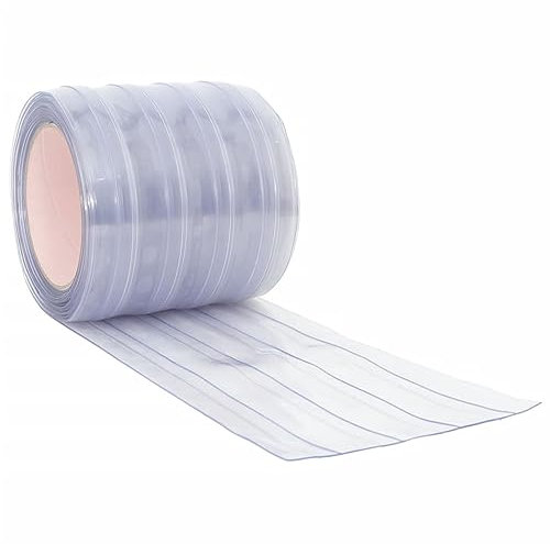 vidaXL Türvorhang Transparent 200x1,6 mm 25 m PVC