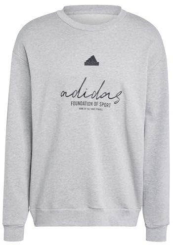 adidas Herren Brand Love French Terry Sweatshirt Sweatshirt (Lange ÄRME) (1er Pack)