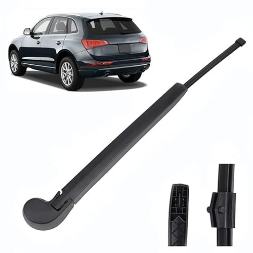 ZELLYA Wischerarm Hinten Scheibenwischer Wischer Set, für Audi Q5 8R SUV 2008-2017 Scheibenwischerarm Blatt Austausch Kunststoff Schwarz