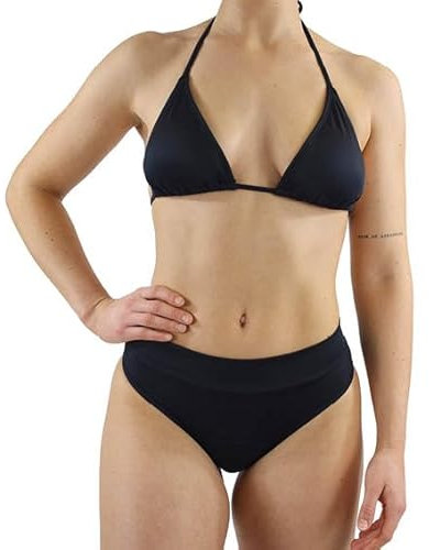 MYLILY Bikini Damen Triangel Set Schwarz | Triangel Bikini Damen | Bademode Damen | Bikini Damen | Bikini Damen Set sexy