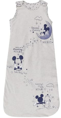 Baby Winter Sleeping Bag 2.5 Tog 100% Cotton Sizes Newborn to 24 Months Boys Girls Cartoon Characters (AS116 MIK STARS 6-12)