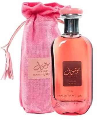 Mousuf Wardi Perfume | Eau De Parfum 100ml | Luxury Arabic UAE Women Fragrance | Rose, Musk, Scent