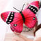 Herfair Schön Schmetterling Kissen Realistisch Schmetterling Plüschtier Flauschiges Stofftier Kissen Tier Plüschkissen Spielzeug Geschenk gefüllt für Kinder Erwachsene (Rosa,40x30cm)