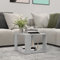 Genérico Wenjingqi-806314 Couchtisch, Sperrholz, Grau, Beton, 40 x 40 x 30 cm