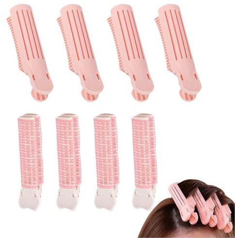 Yeomju Volumizing Hair Clips, 8 Stück Volumen Haar Lockenwickler, Air Curler,Wurzelspangen Für Haarvolumen, Flauschige Haarvolumizer Spangen, Lockenwickler Rollen Clips
