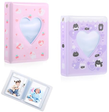 PMELCXD Haltbarer Kpop Binder - Ihre Lösung für die Aufbewahrung von Kpop Photocards - Mini Fotobuch Schlüsselanhänger mit Albumeffekt