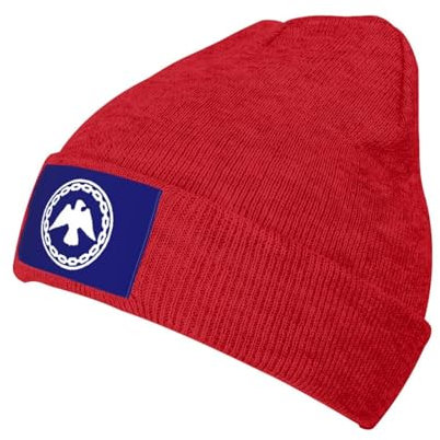 Cuffed Plain Hat Mohawk-Friedensflagge Winter Beanie Mütze Funktionale Mützen Leichte Beanie Mütze Für Damen Skifahren Herren