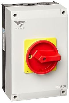 Coffret de coupure de proximité tétrapolaire 4P 80A - IP65 - Cadenassable - IS4P80 - IMO